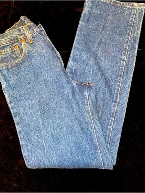 Men’s VINTAGE 80’s LEVI’S 501’s EUC Straight Jeans in Medium Blue Denim Sz 30